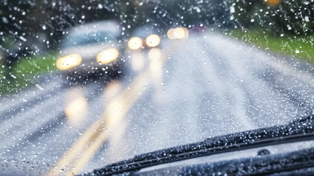 Driving in the rain in port coquitlam